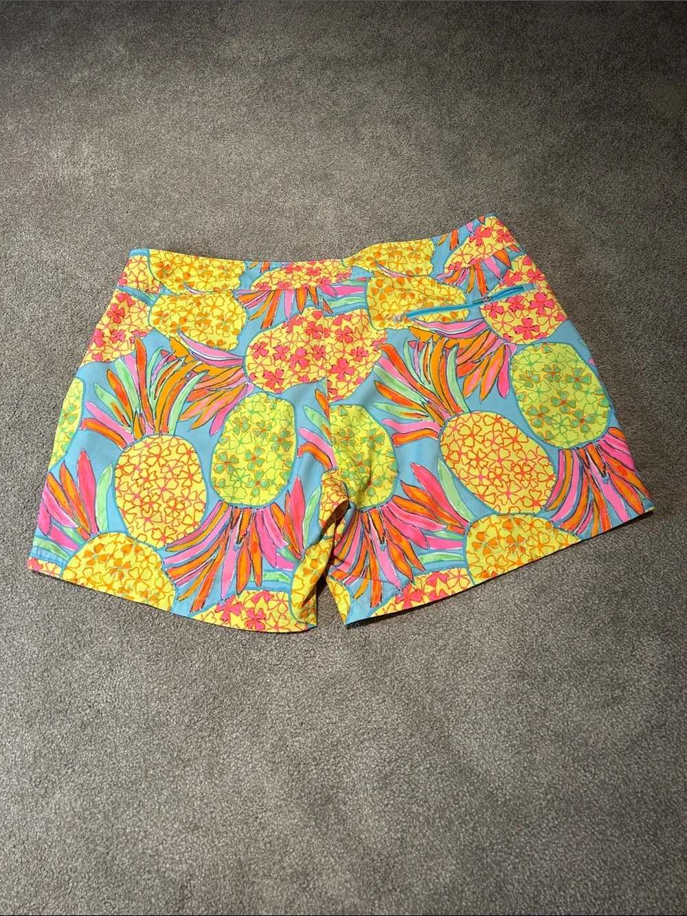 Chubbies ‘The Hooligan’ Neon Pineapple mesh lined trunks / shorts